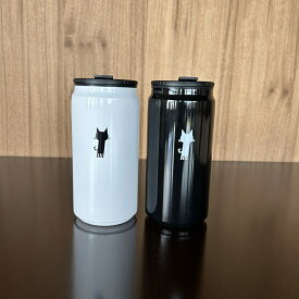 タンブラー マタタビ珈琲豆店オリジナルロゴ入り 猫 ステンレスタンブラー 蓋つき 缶型 持ち運び コーヒータンブラー コーヒーボトル 水筒 蓋付き こぼれない 蓋つきタンブラー おしゃれ かわいい 猫タンブラー 保温保冷 猫好き 誕生日プレゼント 女性 男性 コーヒー用 軽量