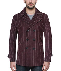 Pコート ピーコート メンズ 短め ミドル丈 ダッフルコート 冬服 アウター 暖かい オシャレ ブラック ライトグレー 8カラー アメリカサイズ 秋冬 秋服 冬服 XL 2XL MATCH麻吉