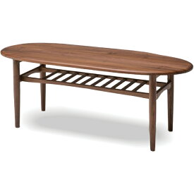 センターテーブル リビングテーブル テーブル 幅120cm ウォールナット スクエア 棚付き 木製 レトロ モダン 北欧 民泊 送料無料