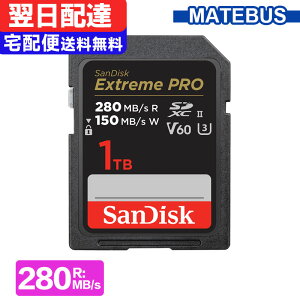 _X[p[SALE |Cg2{^ SDXCJ[h 256GB SDJ[h SanDisk TfBXN UHS-II Extreme Pro  R:280MB/s W:150MB/s U3 V60 6K 4K Ultra HDΉ COpbP[W SDSDXEP-256G-GN4IN zB 