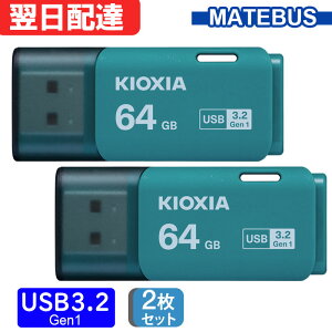 2Zbg USB 64GB USB3.2 Gen1 { KIOXIA TransMemory U301 Lbv LU301K064GC4 ubN zB  COpbP[W