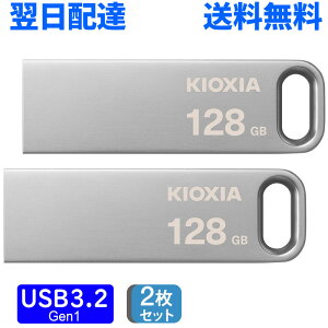 2���Z�b�g USB������ 128GB USB3.2 Gen1 KIOXIA TransMemory U366 200MB/s ���^ �X�^�C���b�V�� ���^���b�N�{�f�B LU366S128GG4 �����z�B �������� �C�O�p�b�P�[�W