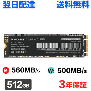 M.2 SATA SSD 512GB 2280 3D NAND TLC̗p SATA3 6Gb/s őǎ560MB/s fanxiang S201Pro SSD 3Nۏ zB 