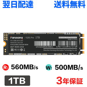 M.2 SATA SSD 1TB 2280 3D NAND TLC̗p SATA3 6Gb/s őǎ560MB/s fanxiang S201Pro SSD 3Nۏ zB 