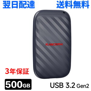 500GB �|�[�^�u�� SSD SanDisk �T���f�B�X�N �O�tSSD �����f�[�^�]�� 600MB/�b USB3.2 Gen2 USB-C�Ή� �C�O�p�b�P�[�W �y�� ���ϋv �ϏՌ� ��e�� �ʐ^���� �����z�B�������� 3�N�ۏ� SDSSDE10-500G-G25