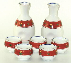 有田焼 幻窯 赤絵 徳利2個&盃5個 酒器セット 酒器揃プレゼント ギフト 贈リ物 祝 お祝い 記念品 食器 セット 可愛い 引き出物 引出物 内祝い お返し 出産内祝い 快気祝い
