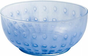 吉谷硝子 ハンドクラフト ピーコック ガラス 中ボール ブルー そば うどん そうめん ソーメン プレゼント ギフト 贈リ物 祝 お祝い 記念品