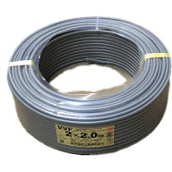 富士電線 低圧配電用ケーブル VVF 2心×2.0mm 100m 灰