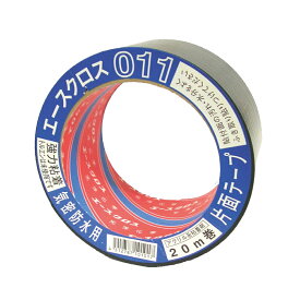 エースクロス011 片面 50mm×20m×30巻 75mm×20m×24巻 100mm×20m×18巻 アクリル系 気密防水テープ 気密フィルム 透湿シート 断熱材 クロ シロ アルミ 若井産業 WAKAI