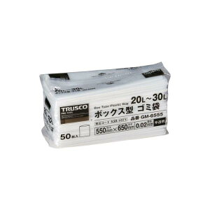 �g���X�R���R TRUSCO �{�b�N�X�^ �S�~�� 20�`30L 650×550×0.02 ������ 50���� GM-6555