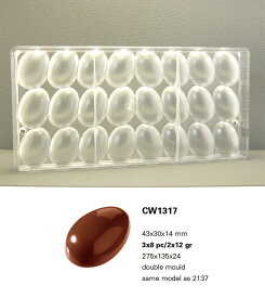 【40%OFF】【チョコレートワールド】CW1317 43X30X14MM 24P　タマゴマトファー マトファ チョコレートワールド チョコレートモールド