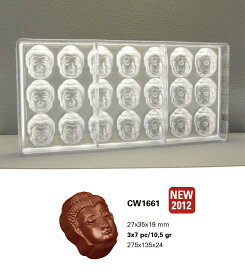 【30%OFF】【チョコレートワールド】CW1661 27x35x19MM 21P 大仏マトファー マトファ チョコレートワールド チョコレートモールド