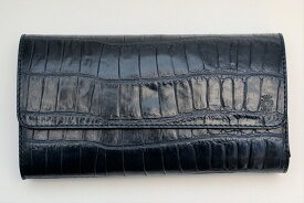 Felisi　フェリージ　" 447/SA Long Wallet - Embossed Crocodile "　ロングウォレット（クロコダイル型押し）　　　col.BLUE（NAVY）