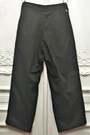 TUKI　ツキ　" reversed pants - heavy woolen melton / ring-spun combed cotton "　リバースパンツ　　col.black(09)