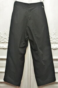 TUKI�@�c�L�@ reversed pants - heavy woolen melton / ring-spun combed cotton �@���o�[�X�p���c�@�@col.black(09)
