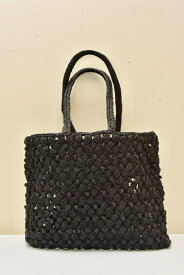 sophie digard "MEDIUM WAXED LINEN BAG" S031/58/M/WL col,NOIR