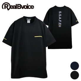 リアルビーボイス RealBvoice メンズ 半袖 Tシャツ ジップ ストレッチ セットアップ LINE STRETCH SIDE ZIP T-SHIRT