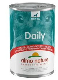 almo nature アルモネイチャー デイリーメニュードッグ ビーフ400g 缶詰 犬用 ウエット ソフトムース 170