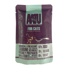 AATU アートゥ 97/3 ウェット チキン＆キジ キャットフード 85g 猫 総合栄養食 正規品【PU0704】PU0711