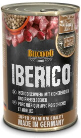 BELCANDO ベルカンド スーパープレミアム イベリコ豚(ひよこ豆とリンゴンベリー) 400g ドッグフード 缶詰パテタイプ ウェットフード【0527pu】