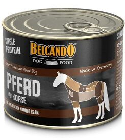 BELCANDO ベルカンド シングルプロテイン ホース200g ドッグフード 缶詰パテタイプ ウェットフード【0527pu】