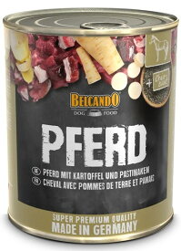 BELCANDO ベルカンド スーパープレミアム ホース(ポテトとパースニップ) 800g ドッグフード 缶詰パテタイプ ウェットフード【0527pu】