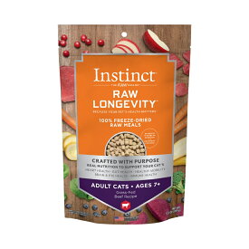 【猫】インスティンクト instinct ローロンジェビティ シニア猫(ビーフ) 269g フリーズドライ総合栄養食 キャットフード ドライフード【POINTUP20】