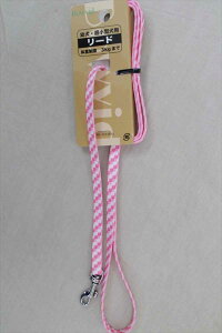 【ネコポス対象/3個まで】アンブルリード ドット ピンク 超小型犬用 お散歩リード ドッグ