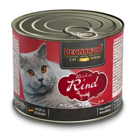 LEONARDO レオナルド クオリティーセレクション ビーフ200g 猫用 缶詰 キャットフード ウェットフード 総合栄養食【0424pu】