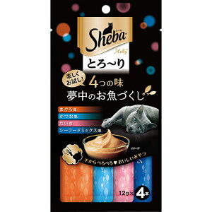 Sheba �V�[�o �Ƃ�`�� �����e�B 4�̖� �����̂����Â��� 12g×4�{ �L���b�g�t�[�h �E�F�b�g�t�[�h ����l�R�|�X��6�܂�[M�� 1/6]