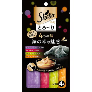 Sheba �V�[�o �Ƃ�`�� �����e�B 4�̖� �C�̍K�̖��f 12g×4�{ �L���b�g�t�[�h �E�F�b�g�t�[�h ����l�R�|�X��6�܂�[M�� 1/6]