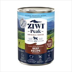 ZiwiPeak WET BEEF FOR DOGS ドッグ缶 ビーフ 390g　ウエット ドッグフード【0424pu】