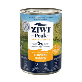ZiwiPeak WET FREE-RANGE CHICKEN フリーレンジチキン ドッグ缶 390g　ウエット ドッグフード【0424pu】