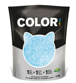 カラーリター ブルー 1.8kg 猫用トイレ キャットリター 猫砂 シリカゲル 猫砂