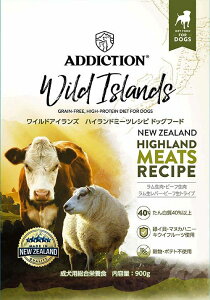 ADDICTION Wild Islands HIGHLAND MEATS RECIPE �A�f�B�N�V���� �A�C�����h �n�C�����h�~�[�c�h�b�O�t�[�h900g �h���C�t�[�h�yPOINTUP20�z