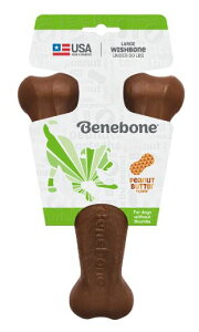 Benebone ベネボーン ウィッシュボーン ピーナッツバター ラージ 犬用 おもちゃ【PU1017】