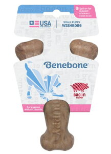 Benebone ベネボーン パピーウィッシュボーン ベーコン スモール 子犬用 おもちゃ【PU1017】