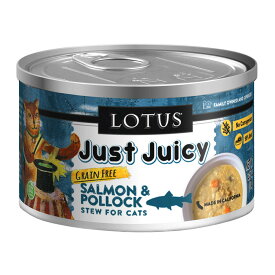 【猫】Lotus ロータス キャットサーモン＆ポロックシチュー70g キャットフード ウェットフード Just Juicy POLLOCK STEW FOR CAT 総合栄養食【POINTUP20】