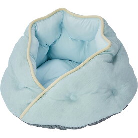 Petio　犬猫用ベッド ひんやりくつろぎベッド 包み込みドーム ペット用ベッド　夏用 接触冷感