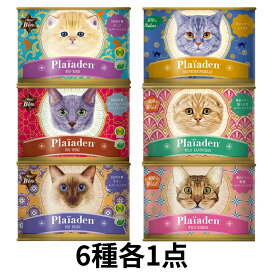 【猫】Plaiaden プレイアーデン 6種各1点食べ比べセット 猫用フード ウェットフード 総合栄養食 全年齢対応 オールステージ SET【POINTUP20】