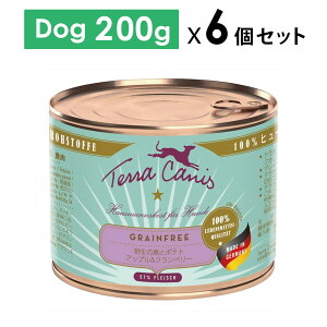 �I�ׂ邨�܂�Canis �e���J�j�X GRAIN FREE �O���C���t���[ ���� �E�F�b�g�t�[�h �h�b�O�t�[�h200gx6�� �����h�{�HSET ���K�i