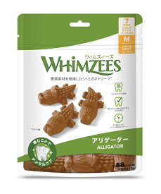 WHIMZEES ウィムズィーズ アリゲーターM 中型犬向け（体重12～18kg） 7個入り 210g デンタルケア ウェルネス ウィムジーズ ドッグトリーツ 犬のおやつ ガム