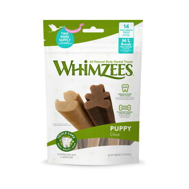 WHIMZEES ウィムズィーズ パピーM-L（体重9-18kg）14個入り デンタルケア ウェルネス ウィムジーズ ドッグトリーツ 犬のおやつ ガム【0527pu】