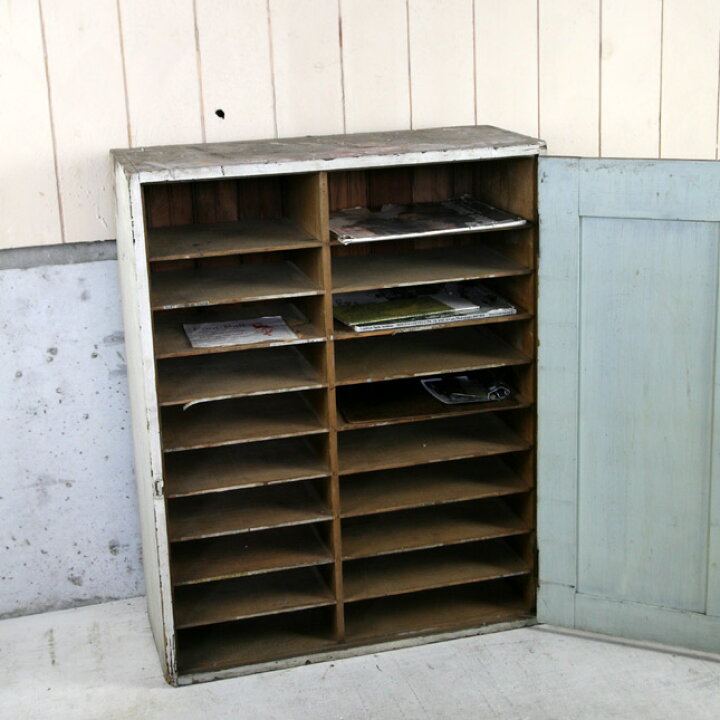 楽天市場】古い木製の収納棚 書籍棚 シェルフ【中古】アメリカン 