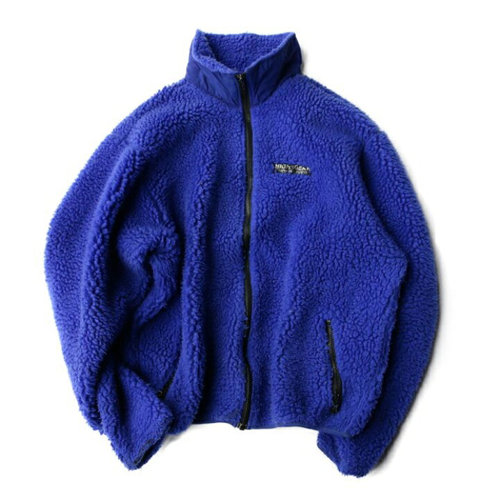 90 USA製 [patagonia] レトロパイルカーディガン ブルー系 表記(men 