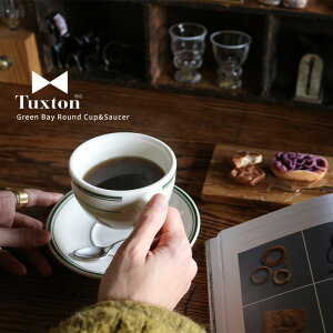 Tuxton Green Bay Jbv\[T[ 200ml | ^NXg Round Cup & Saucer H  AJ _Ci[ Ɩp