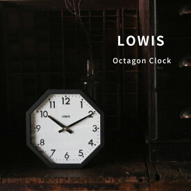 DETAIL ルイス オクタゴン クロック｜ディテール Lewis Octagon Clock 掛け時計 置時計 アナログ アルミニウム シンプル おしゃれ 秒針なし 静かな時計【新生活応援】