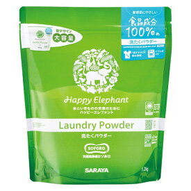 ハッピーエレファント 洗たくパウダー（1.2kg） 1個 衣料洗剤/ サラヤ