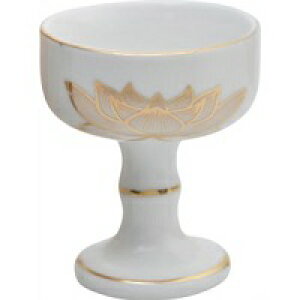 仏具 白上金ハス 中仏器/ マルエス