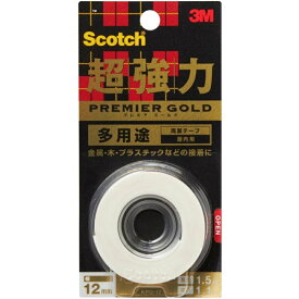 スコッチ 超強力両面テープ プレミアゴールド 多用途 12mm KPG-12/ スリーエムジャパン